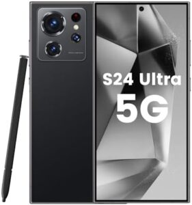 Unlocked S24 Ultra Android phone, black, 6.8" HD screen, 108MP camera