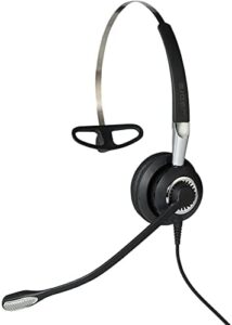 Jabra Biz 2400 II corded mono headset, noise-cancelling, soft ear cushions