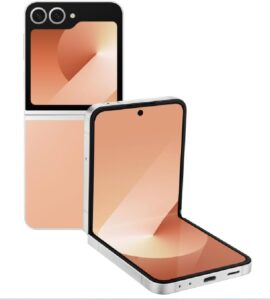 Galaxy Z Flip6 256GB Peach - Flexible 6.7" Display, 50MP Camera