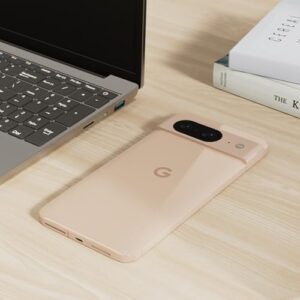 Google Pixel 8 smartphone, 256GB, rose gold color